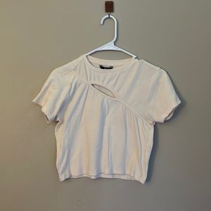 People crop top with cut-out